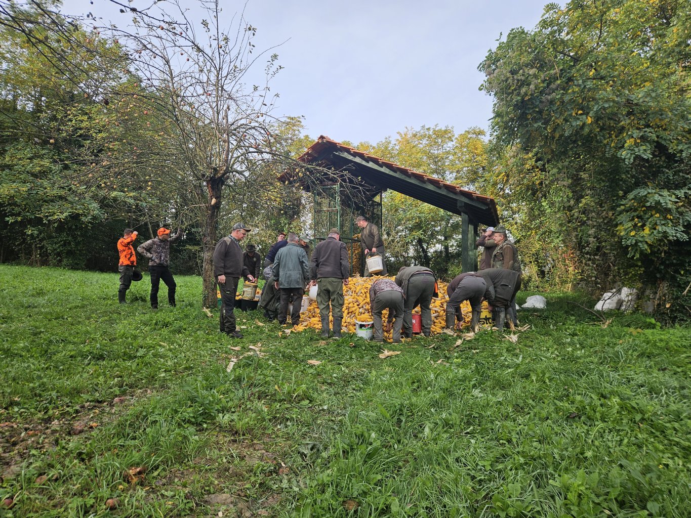 Dovoz i priprema hrane za hranilišta divljih životinja u zimskom periodu